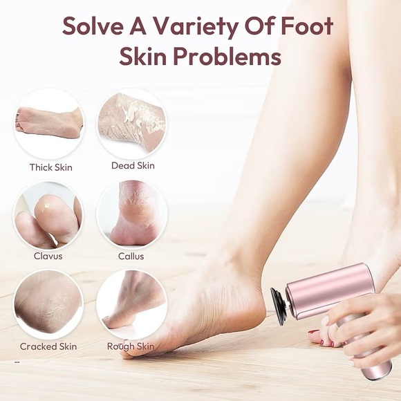 Electric Foot Callus Remover 2 in 1 Rechargeable - Picture 10 of 11